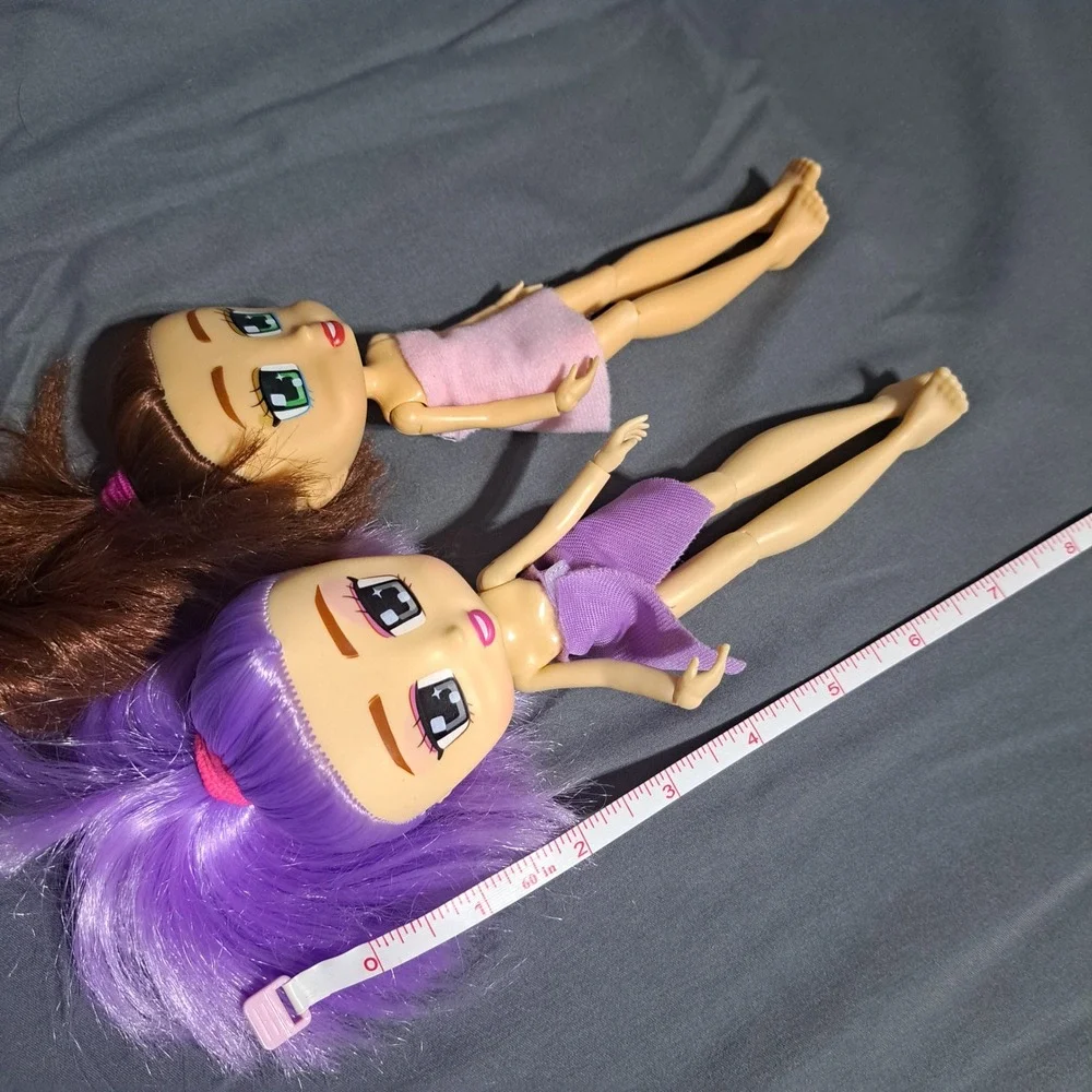 Jay@Play Lot of 2‎ Boxy Girls Fashion Dolls Brunette and Purple Hair Willow 8